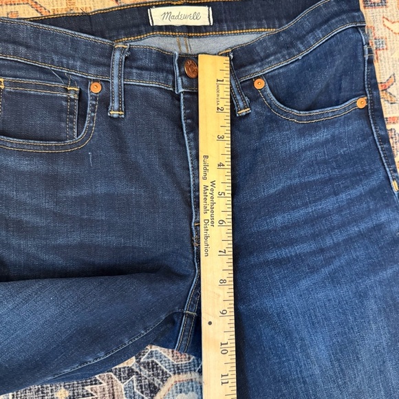 Madewell 9” High Rise Skinny Jeans Dark Wash Women’s Size 28 Inseam 28” - Picture 13 of 14